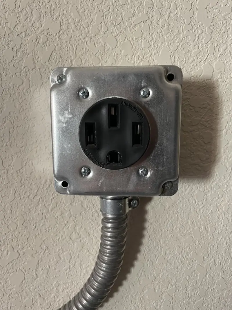 NEMA 14-50 outlet installed for Electrical Panel Upgrade in Kuna